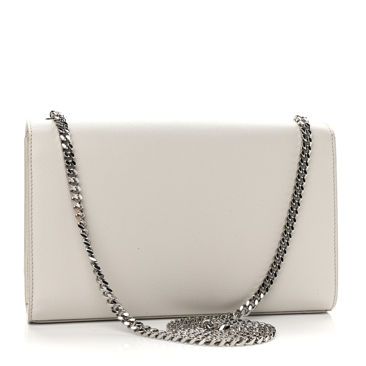 Grain De Poudre Medium Classic Monogram Kate Satchel Icy White