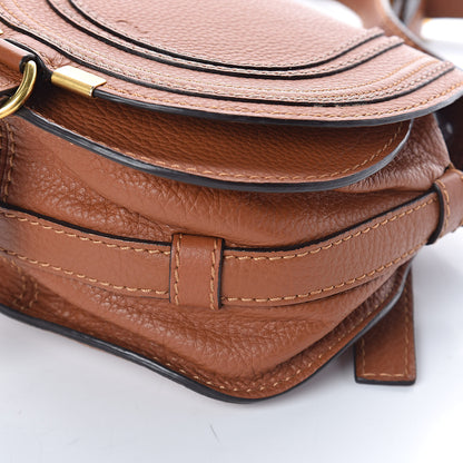Chloe Calfskin Mini Marcie Round Crossbody Bag Tan 9 of 9