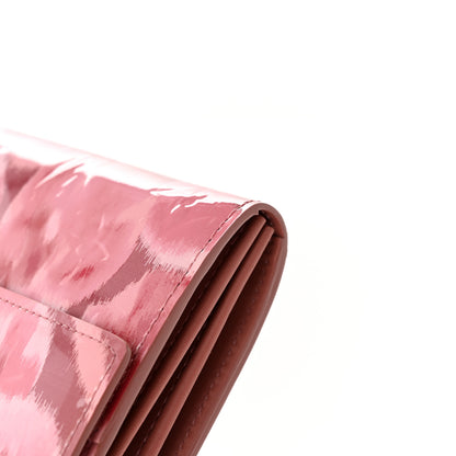 Louis Vuitton Vernis Ikat Sarah Wallet Rose Velours 8 of 9