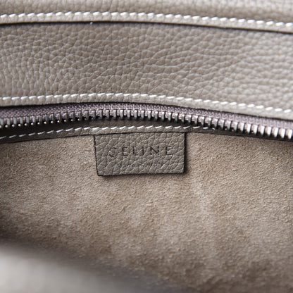 Celine Drummed Calfskin Nano Luggage Souris 7 of 8