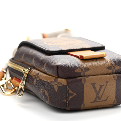 Louis Vuitton X NIGO Reverse Monogram Flat Double Phone Pouch 7 of 8