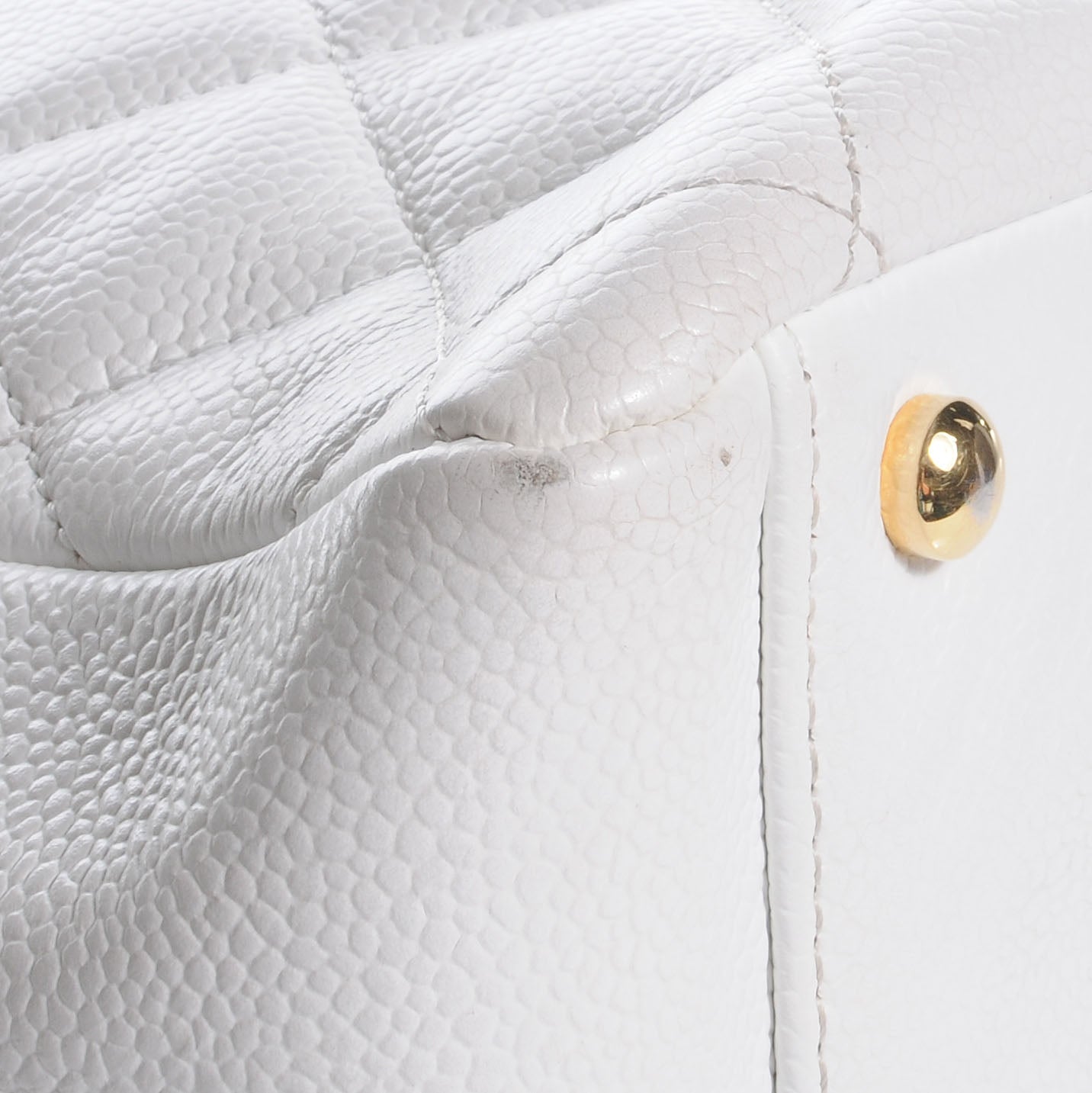Chanel Caviar Quilted Petit Timeless Tote PTT White 5 of 10
