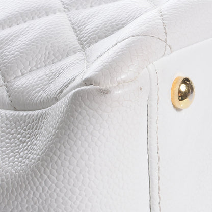 Chanel Caviar Quilted Petit Timeless Tote PTT White 5 of 10