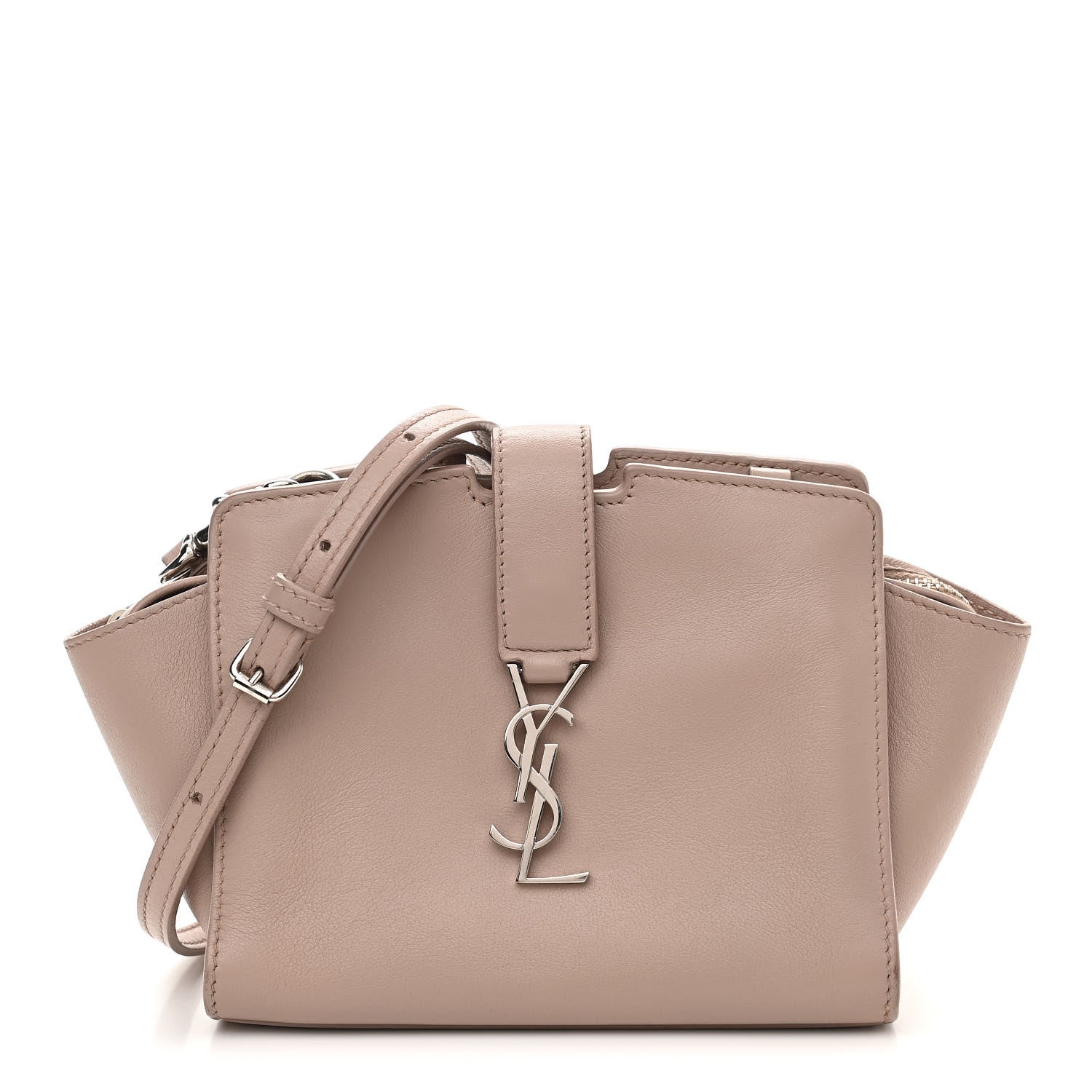 Saint Laurent Calfskin Monogram Toy Cabas Pale Blush 1 of 10