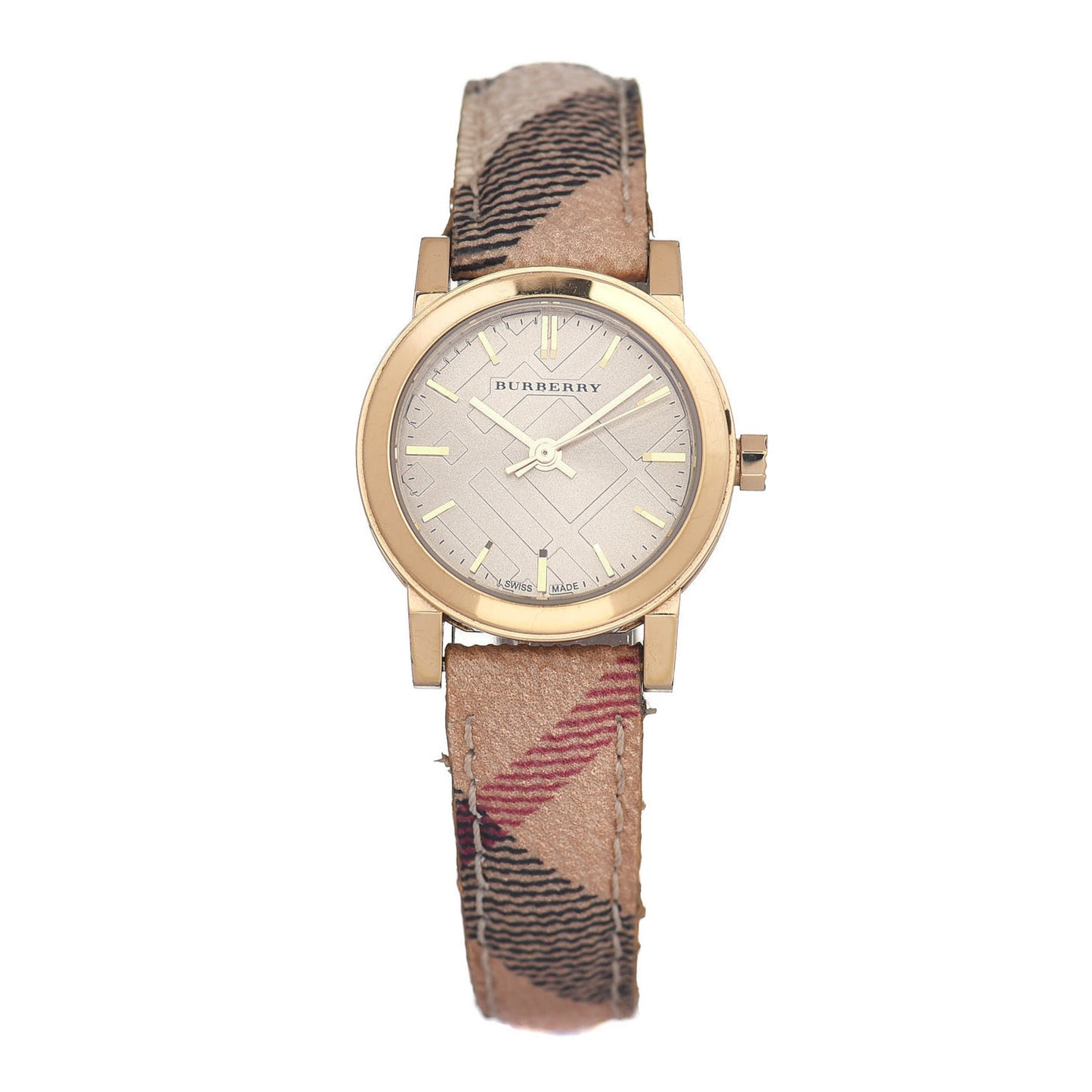 Stainless Steel Calfskin 26mm Quartz Watch Champagne BU9219