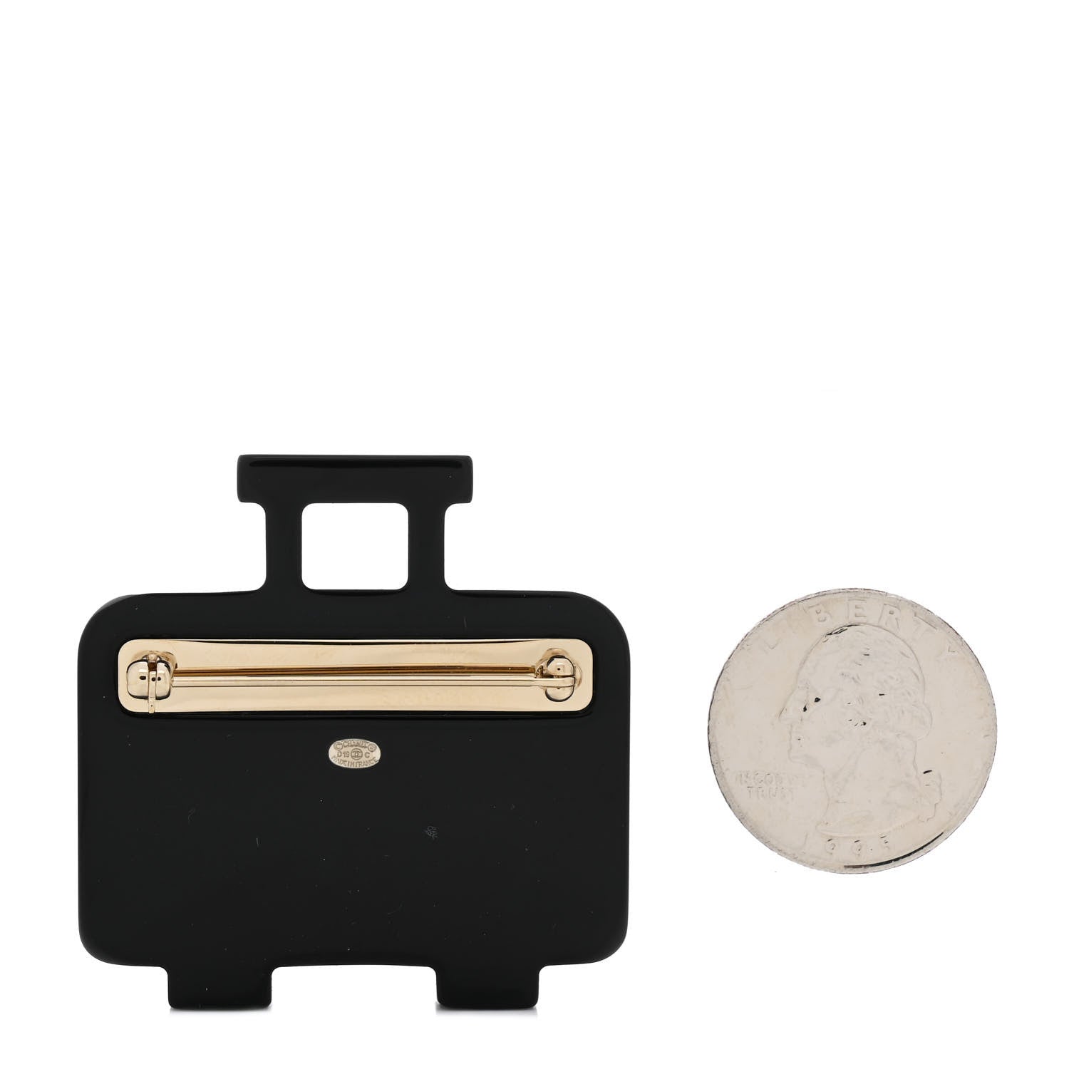 Chanel Resin Pearl Suitcase CC Brooch Multicolor 2 of 4