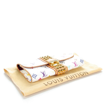 Louis Vuitton Monogram Multicolor Courtney Clutch White 4 of 7