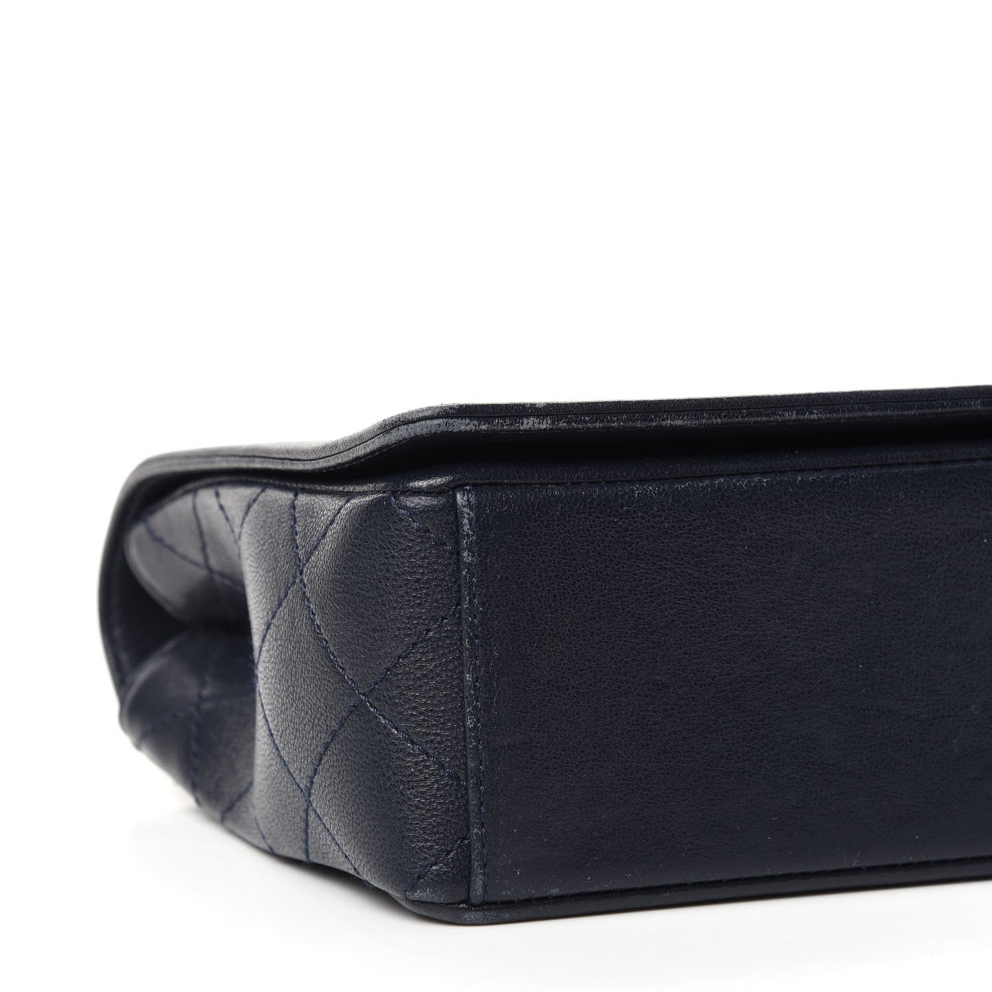 Sheepskin Quilted Vintage Mademoiselle Flap Navy