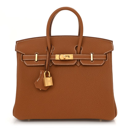 Hermes Togo Birkin 25 Gold 1 of 14