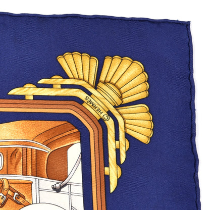 Hermes Silk Automobile Scarf 90 2 of 5