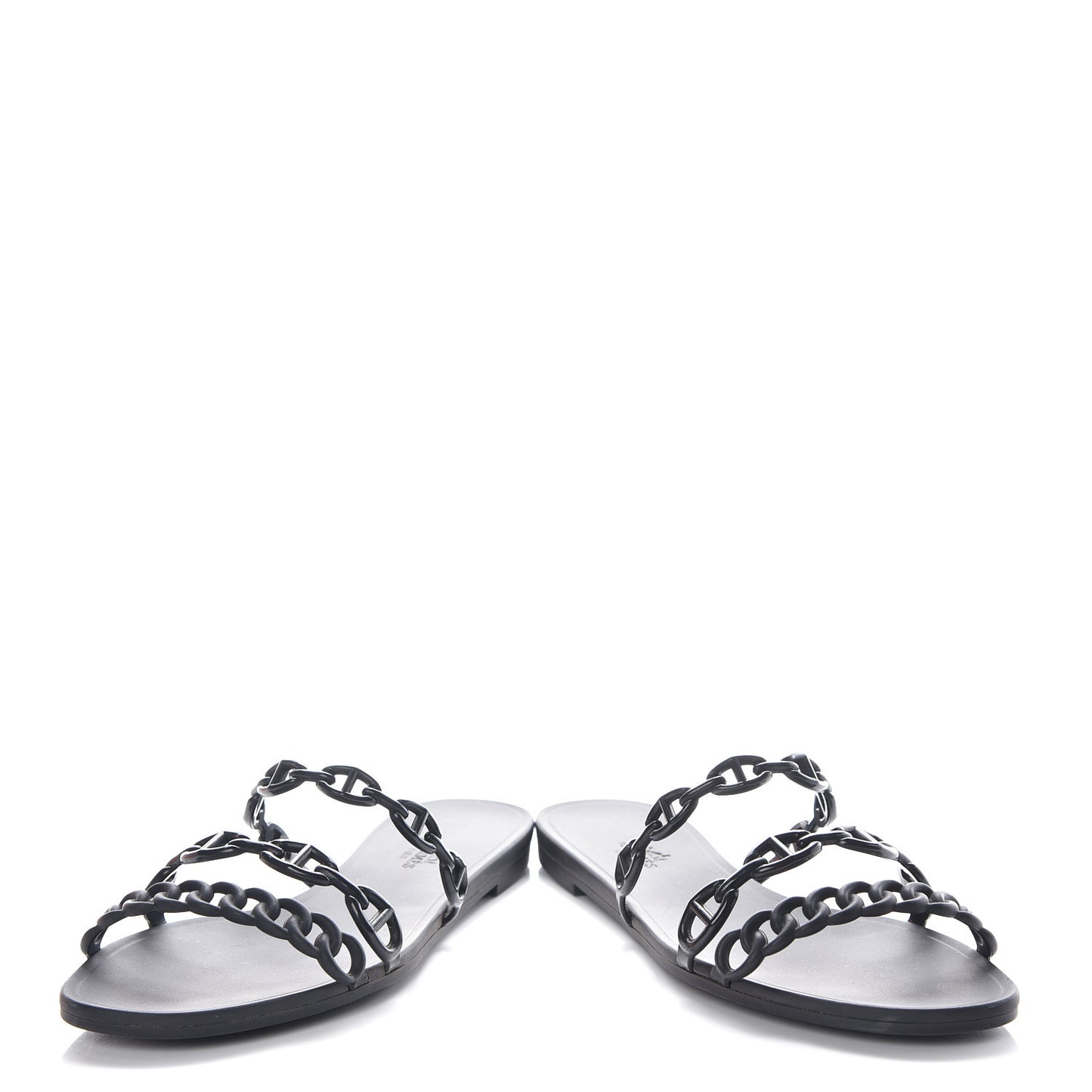 Rubber Chaine d'Ancre Rivage Sandals 39 Black