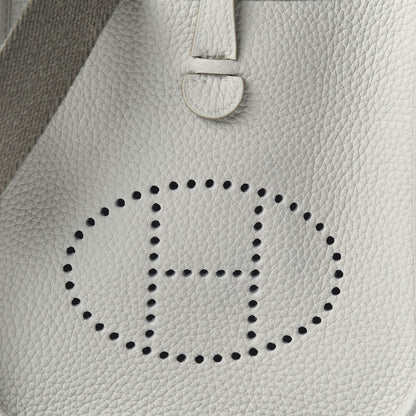 Hermes Taurillon Clemence Amazone Evelyne TPM Gris Perle Etain 9 of 10