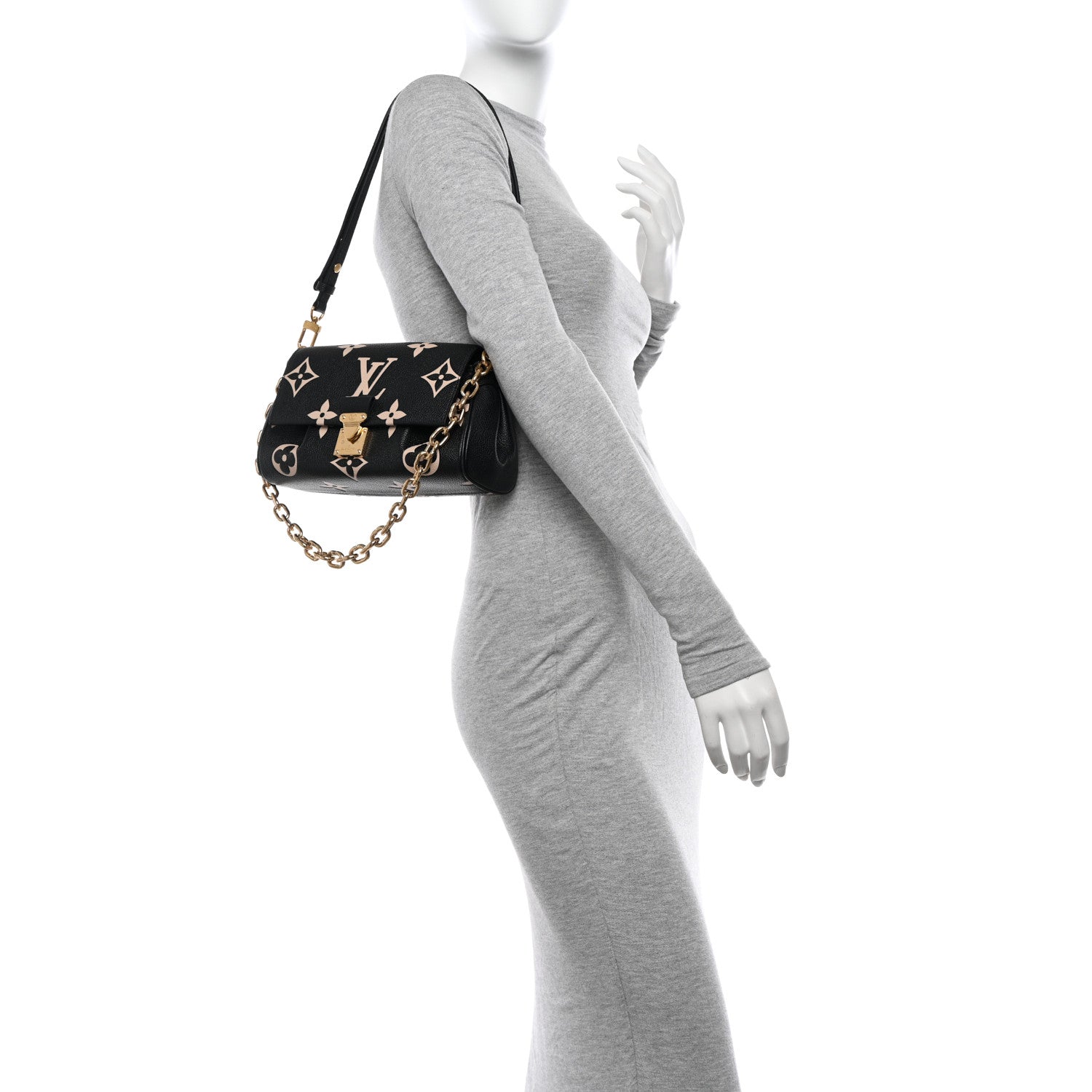Louis Vuitton Empreinte Monogram Giant Favorite Black Beige 2 of 9