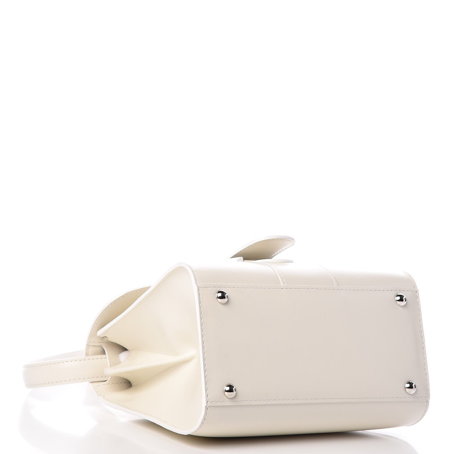 Delvaux Calfskin Mini Brillant Satchel Ivory 4 of 22