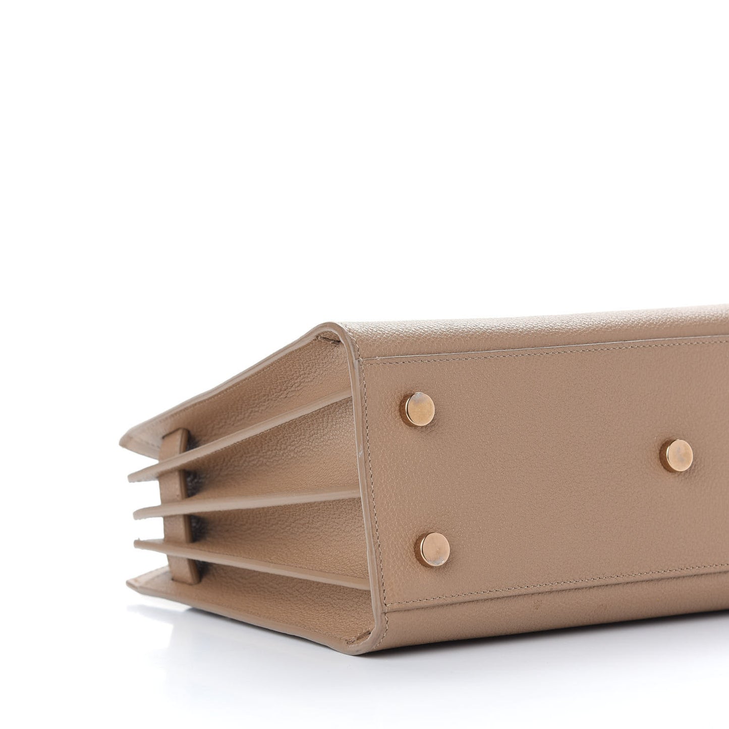 Grained Calfskin Baby Sac De Jour Taupe
