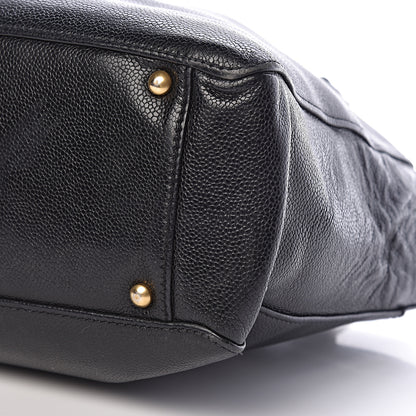 Chanel Caviar CC Tote Black 10 of 14