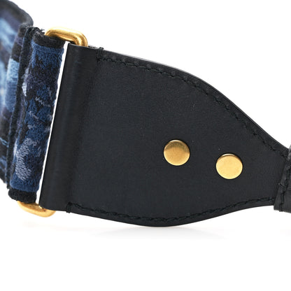 Christian Dior Canvas Embroidered Studded KaleiDiorscopic Adjustable Shoulder Strap Blue 6 of 6