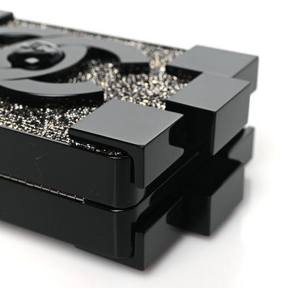 Chanel Plexiglass Crystal Lego Clutch Black 10 of 10