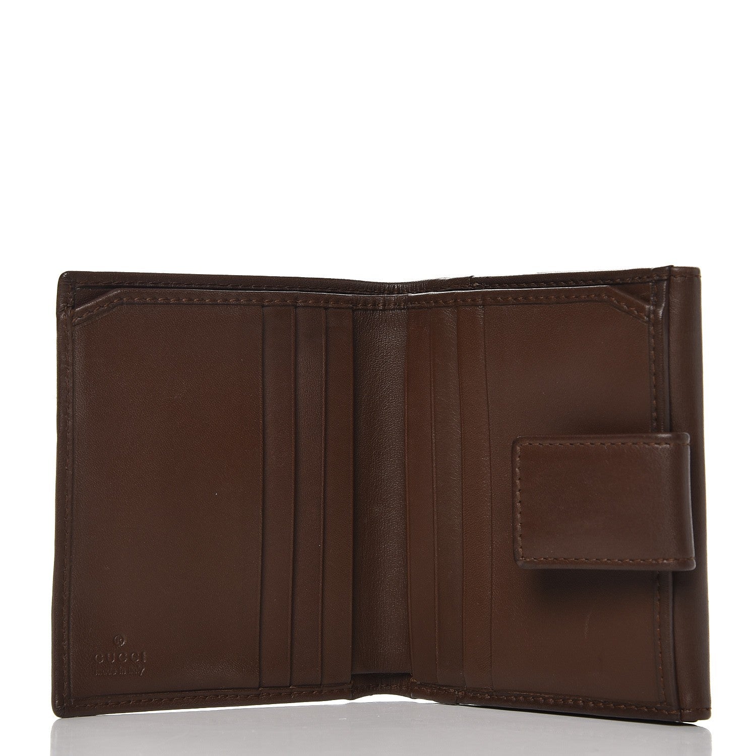 Gucci Monogram Compact Wallet Brown 5 of 7