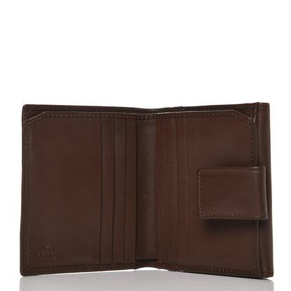 Gucci Monogram Compact Wallet Brown 5 of 7
