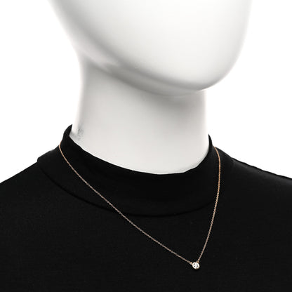 Tiffany 18K Rose Gold Diamond .17ct Elsa Peretti Diamonds by the Yard Pendant Necklace 2 of 5