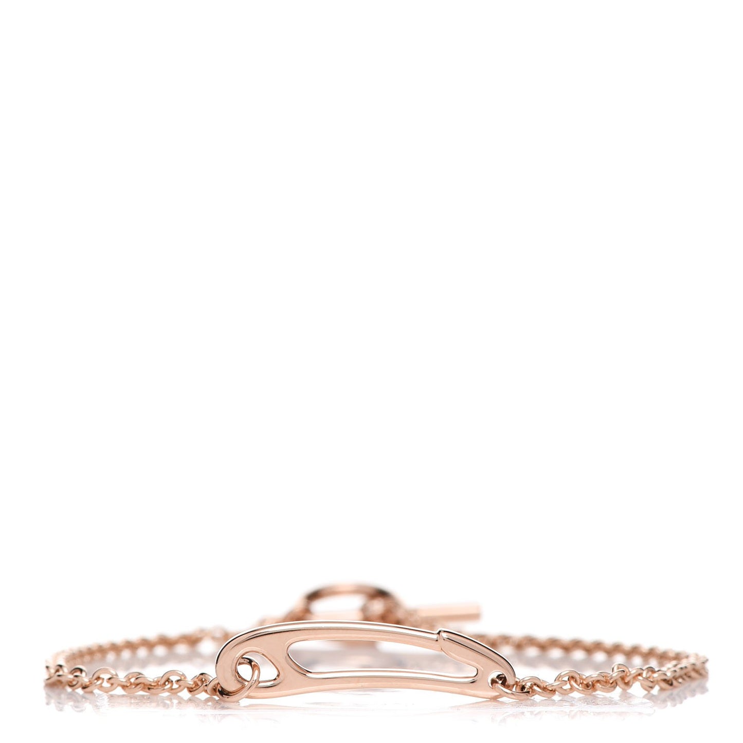 18K Rose Gold Mini Chaine d'Ancre Punk Bracelet SH