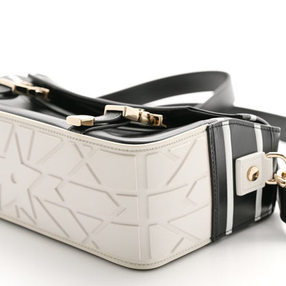 Christian Dior Smooth Calfskin Diorcamp Bag Black White 10 of 10