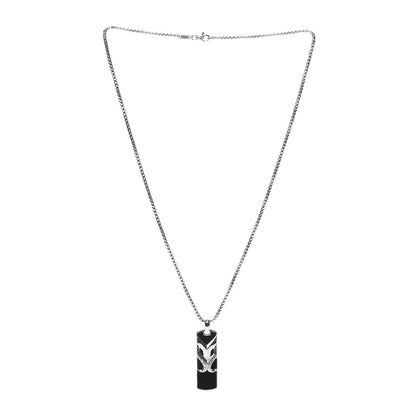 John Hardy Sterling Silver Black Onyx Asli Dog Tag Pendant Necklace 3 of 6