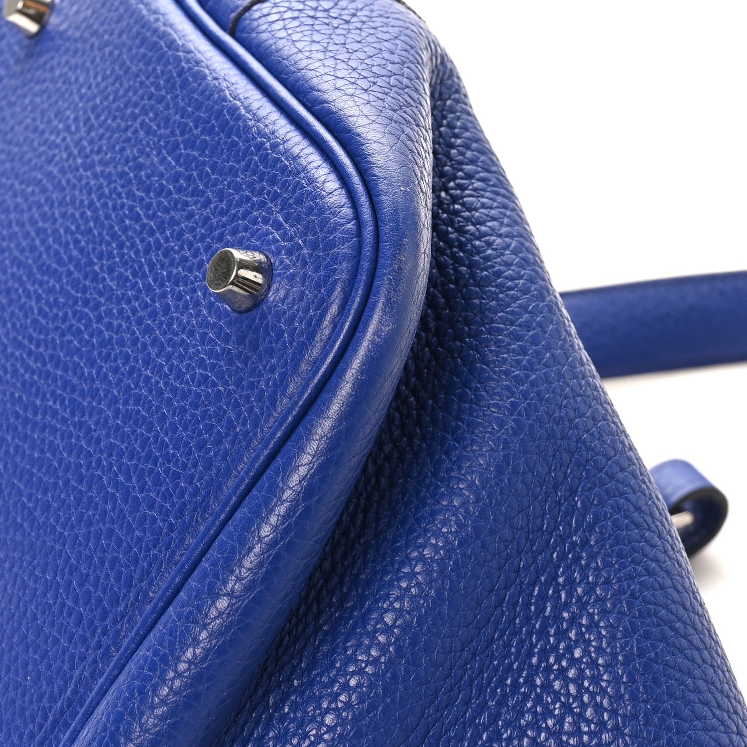 Hermes Taurillon Clemence Picotin Lock 22 MM Bleu Electrique 12 of 12