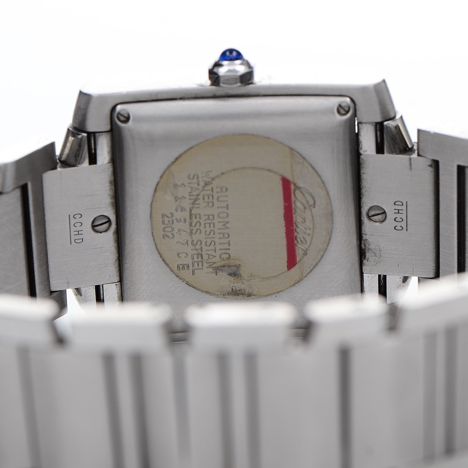 Cartier Stainless Steel 28mm Tank Francaise Automatic Watch 5 of 10