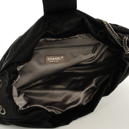 Chanel Satin Large Bow Bag Black 5 of 8