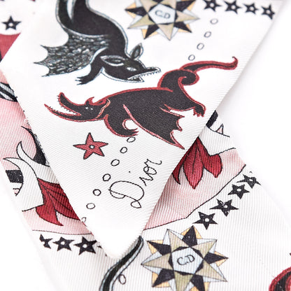 Christian Dior Silk Le Diable Mitzah Scarf 3 of 6