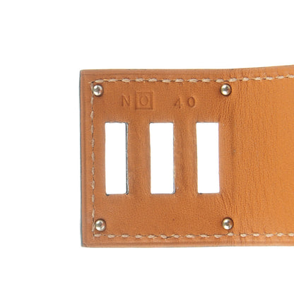 Hermes Matte Alligator Kelly Dog Cuff Bleu De Malte 6 of 7