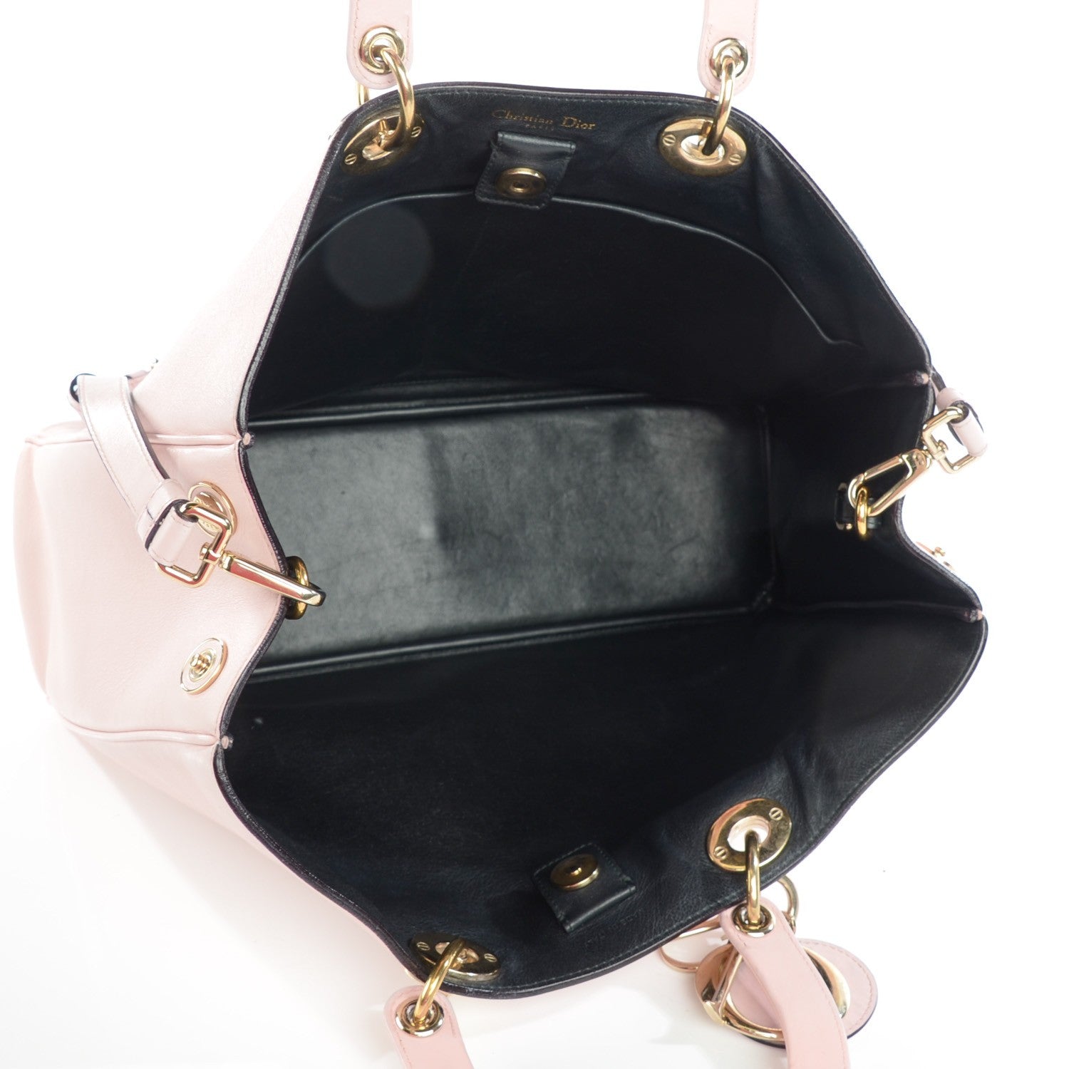 Christian Dior Bullcalf Large Diorissimo Tote Rose Poudre 5 of 8