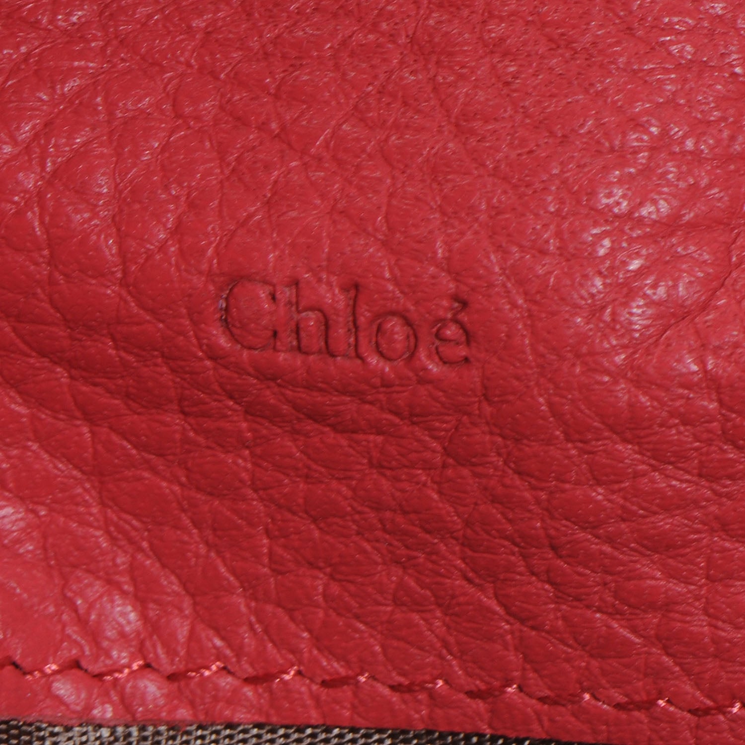 Chloe Leather Marcie Continental Flap Wallet Red 6 of 8