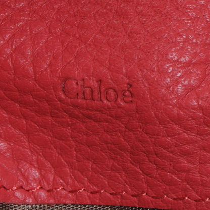 Chloe Leather Marcie Continental Flap Wallet Red 6 of 8