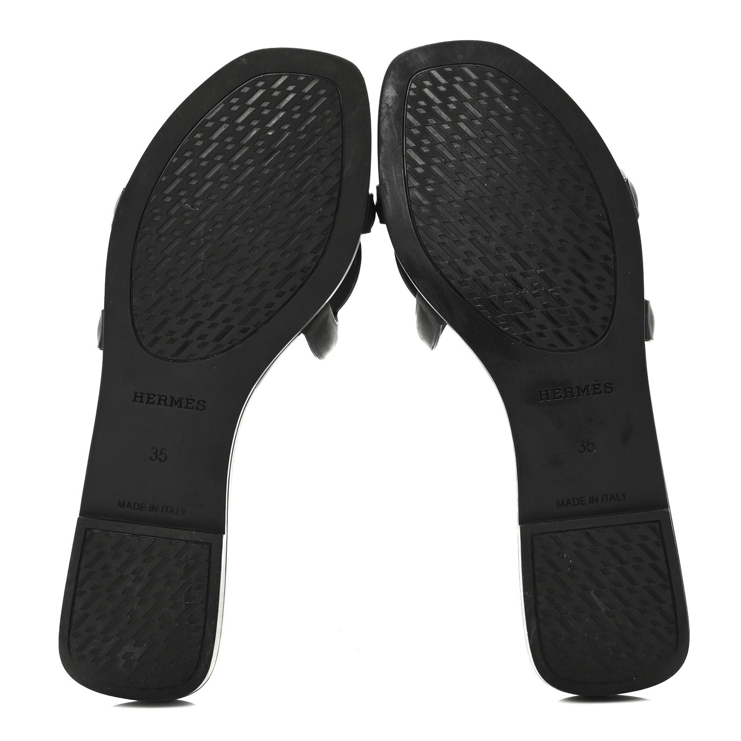 Rubber Aloha Sandals 35 Black