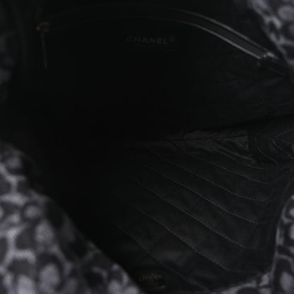 Chanel Denim Quilted Floral Print Small Chanel 22 Black 6 of 12