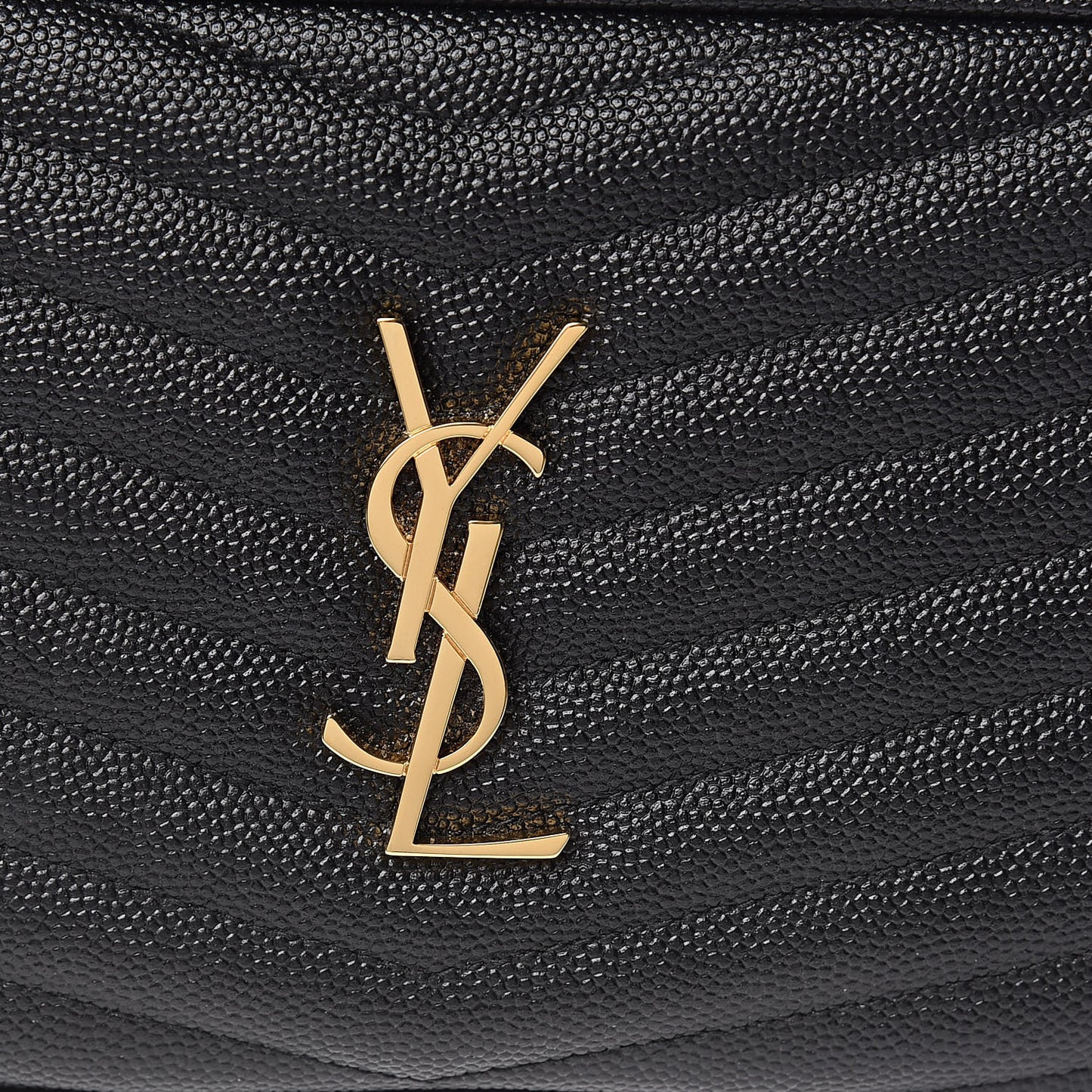 Grain De Poudre Matelasse Monogram Mini Lou Camera Bag Black
