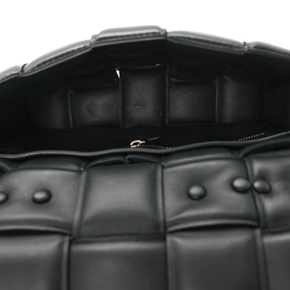 Bottega Veneta Lambskin Maxi Intreccio Padded Chain Cassette Crossbody Bag Black 5 of 11