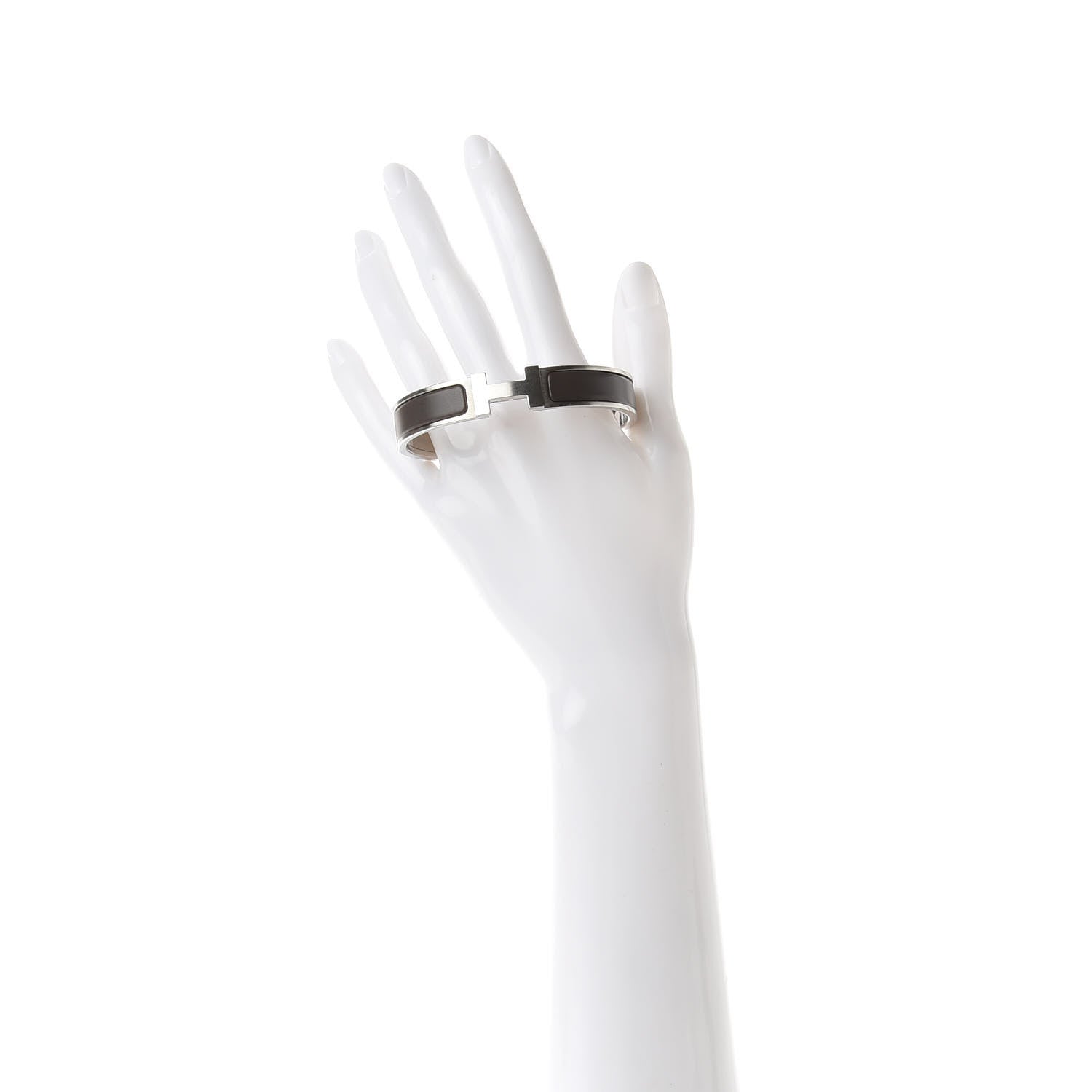 Hermes Matte Enamel Narrow Clic Clac HH Bracelet T5 Etain 2 of 6