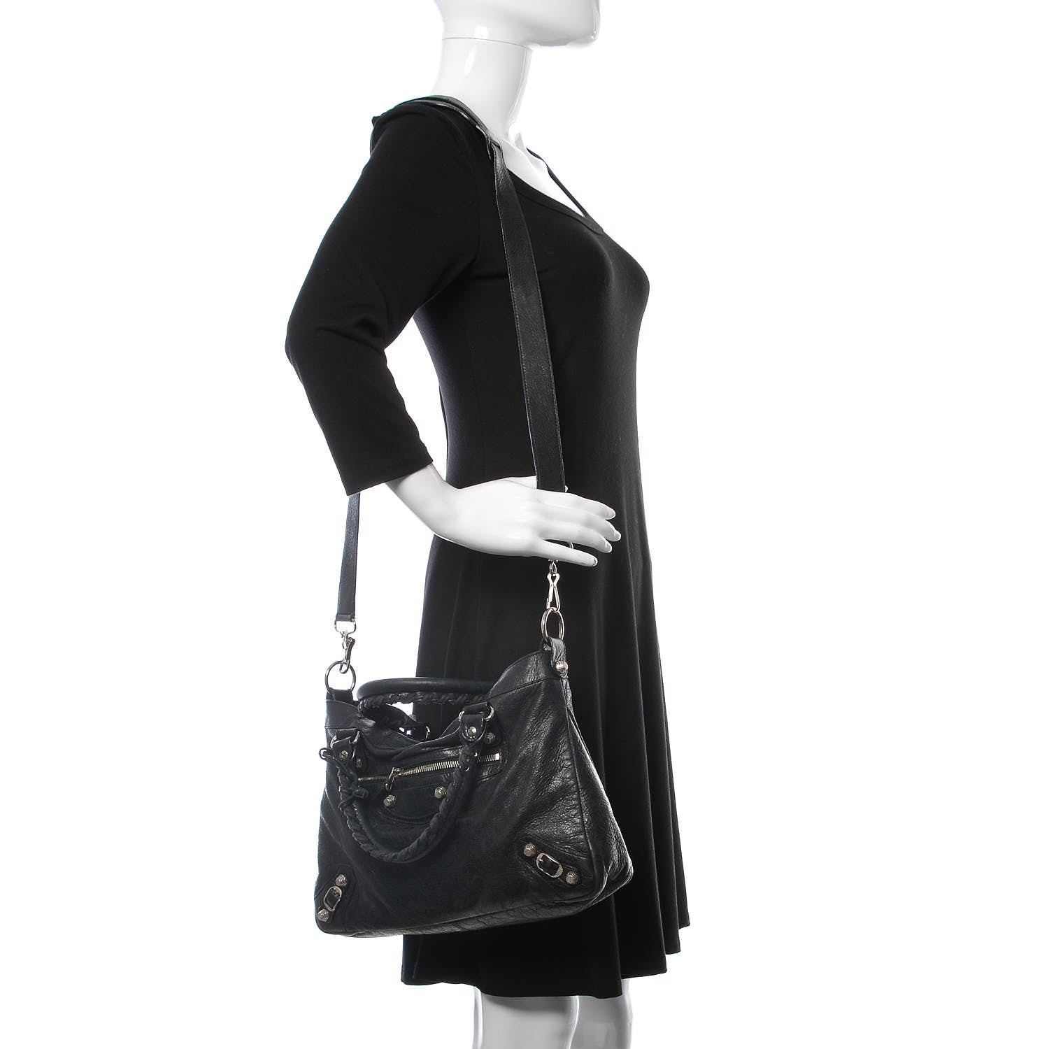 Balenciaga Agneau Giant 12 Silver Hardware Town Black 2 of 13