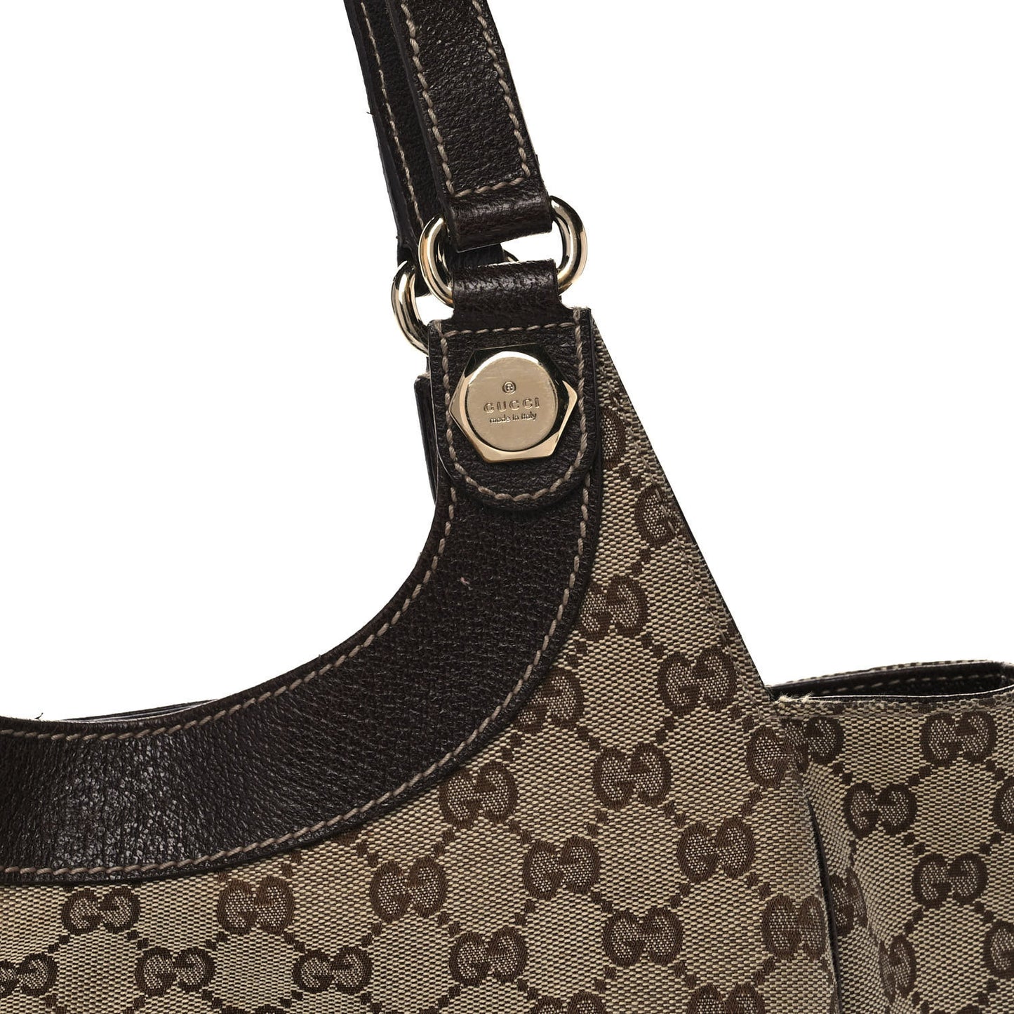 Monogram Medium Charmy Shoulder Bag Dark Brown