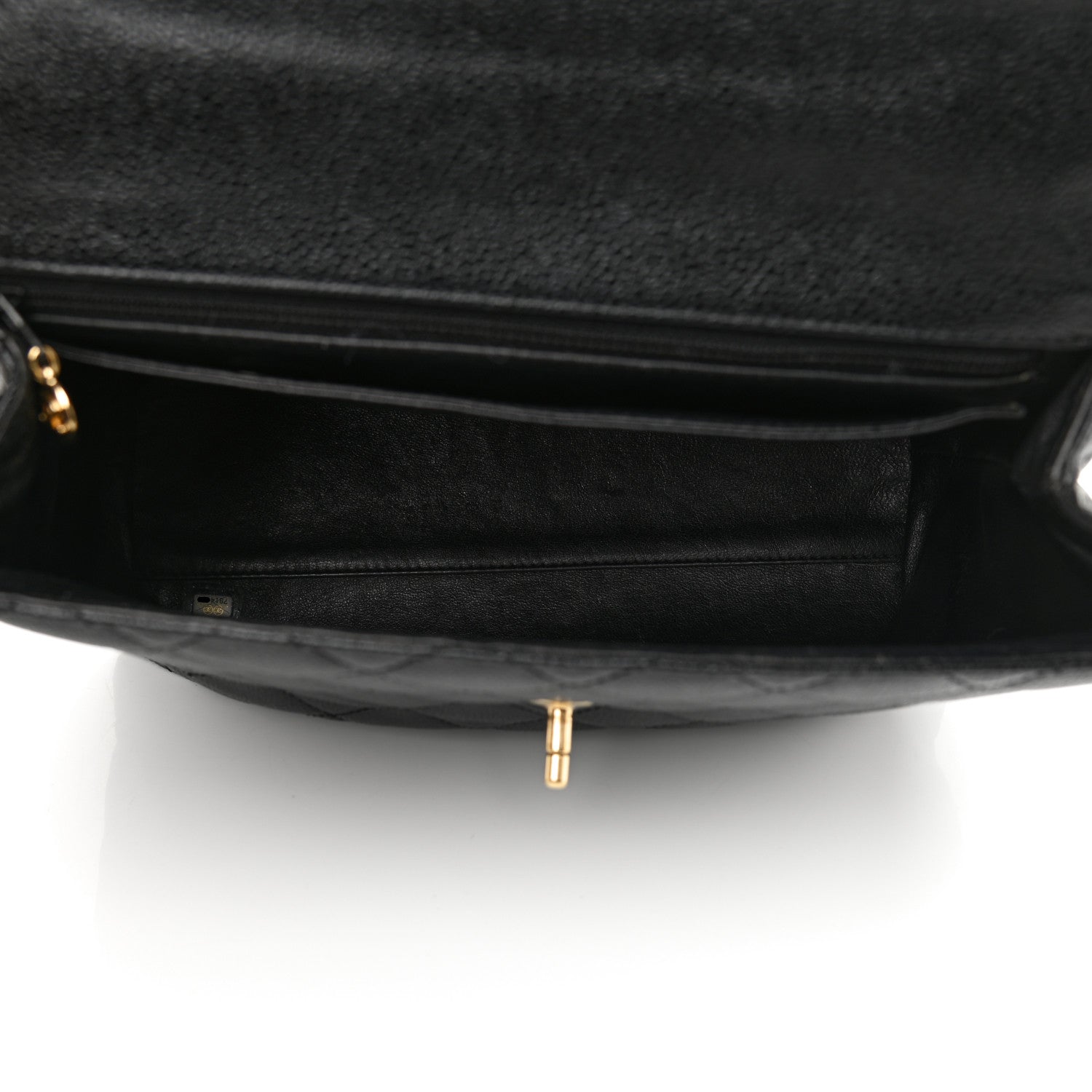 Chanel Caviar Quilted Jumbo Kelly Flap Black 5 of 8