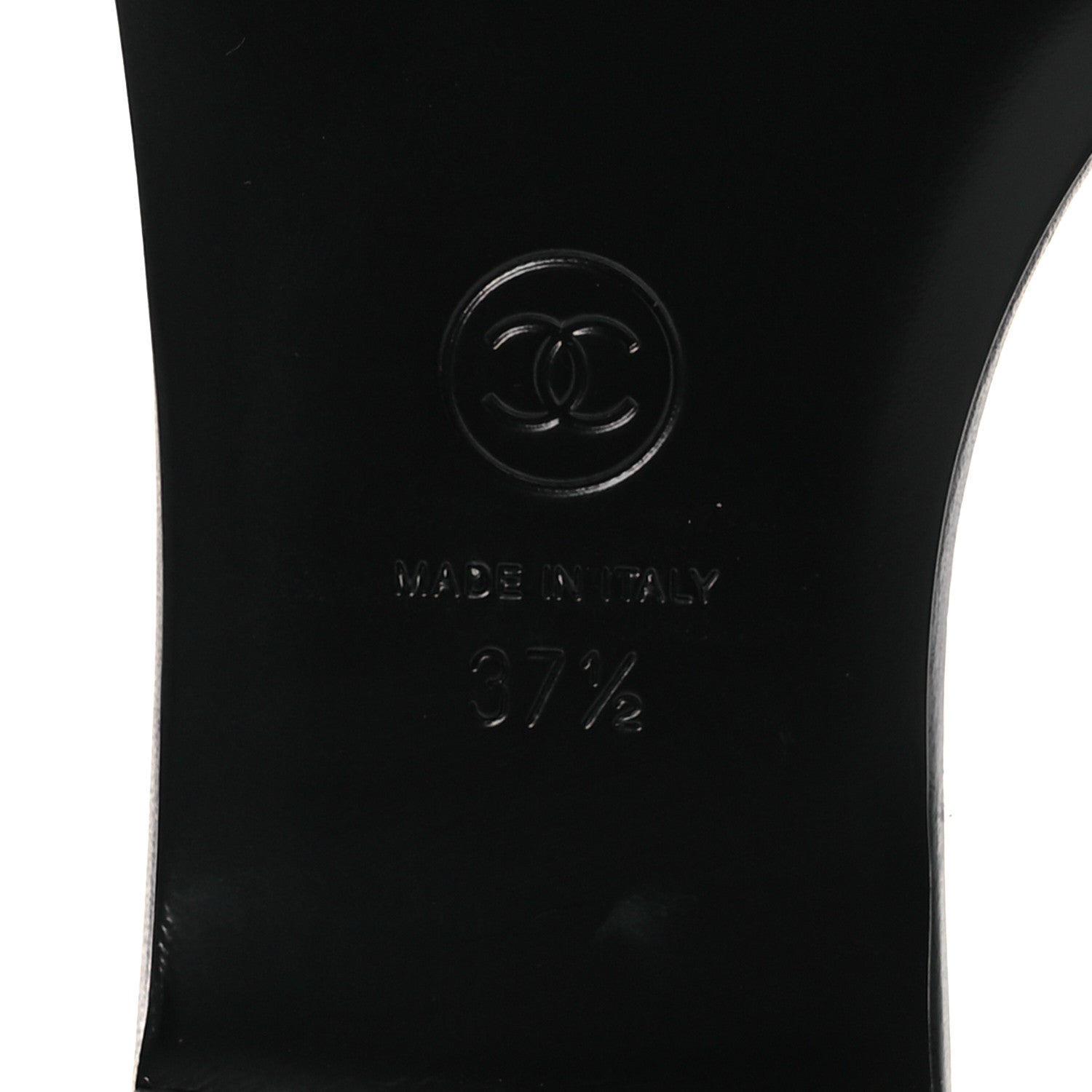 Chanel Lambskin Camellia Sandal Mules 37.5 Black 8 of 11