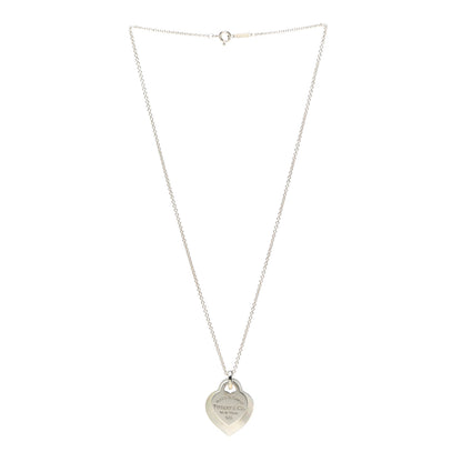 Tiffany Sterling Silver Mother of Pearl Return to Tiffany Pendant Necklace 3 of 6