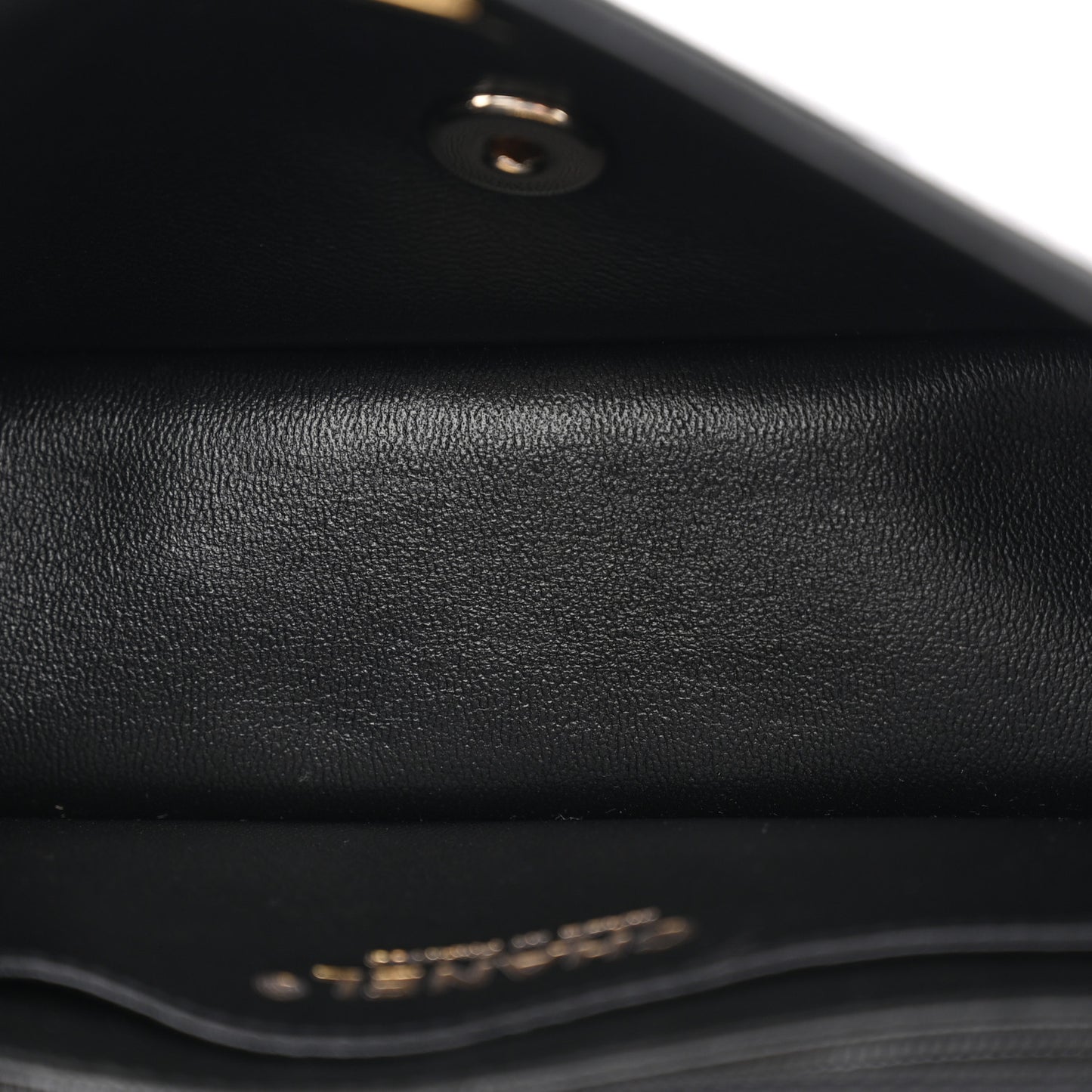 Lambskin Quilted Mini Rectangular Flap Black