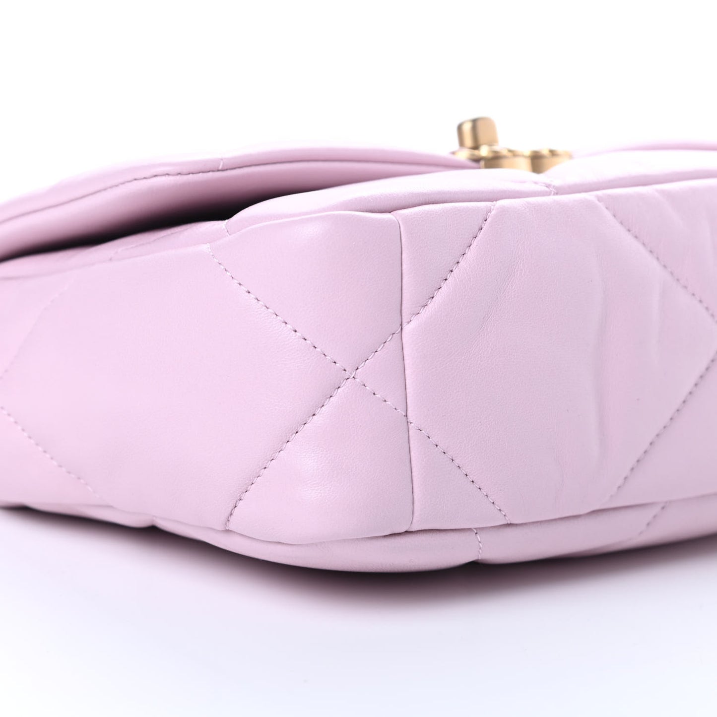 Lambskin Quilted Medium Chanel 19 Flap Light Pink