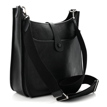 Hermes Taurillon Clemence Evelyne III GM Black 3 of 10