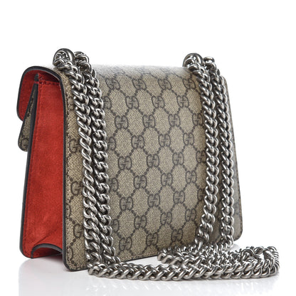 Gucci GG Supreme Monogram Mini Dionysus Shoulder Bag Hibiscus Red 4 of 11